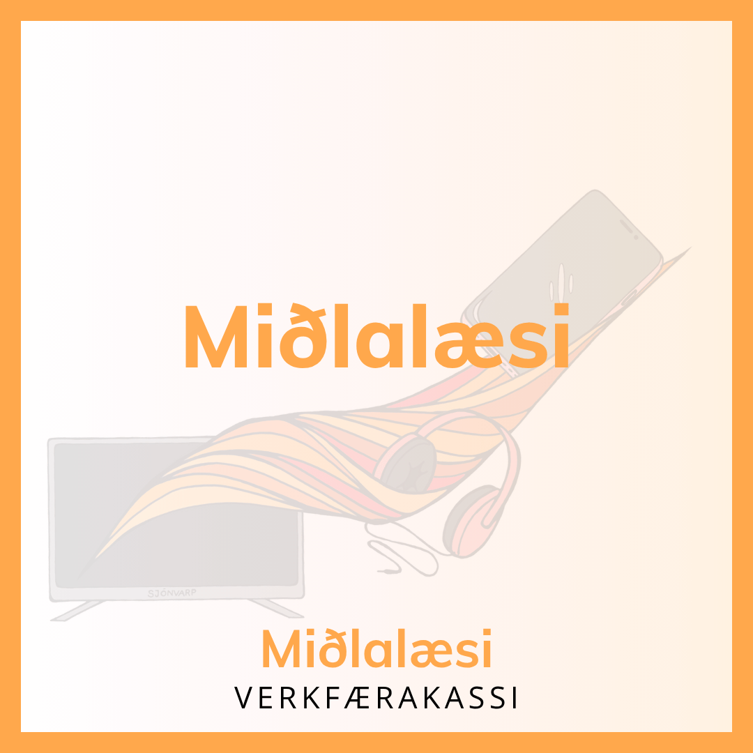 miðlalæsi veggspjald